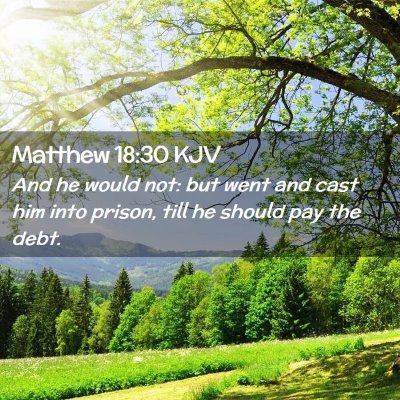 Matthew 18:30 KJV Free Bible Images