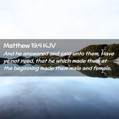 Matthew 19:4 KJV Free Bible Images