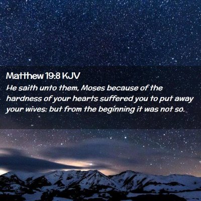 Matthew 19:8 KJV Free Bible Images