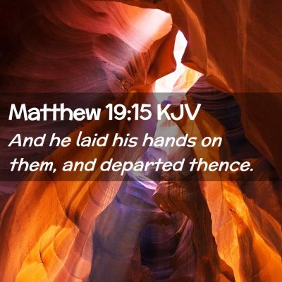 Matthew 19:15 KJV Free Bible Images