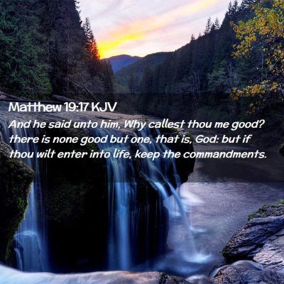 Matthew 19:17 KJV Free Bible Images