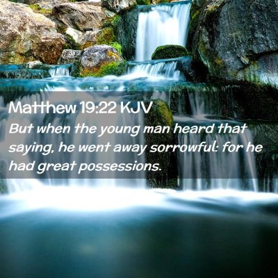 Matthew 19:22 KJV Free Bible Images