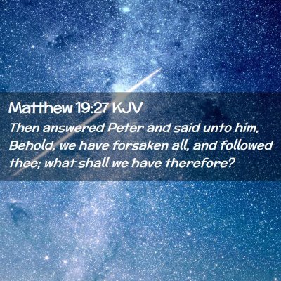 Matthew 19:27 KJV Free Bible Images