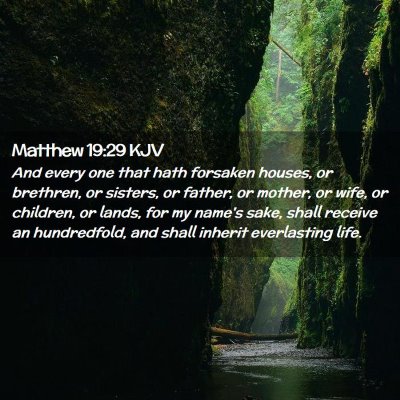 Matthew 19:29 KJV Free Bible Images