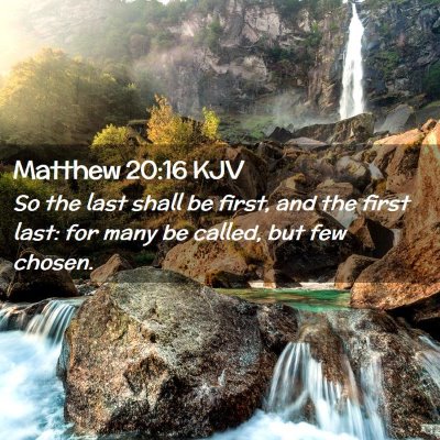 Matthew 20:16 KJV Free Bible Images