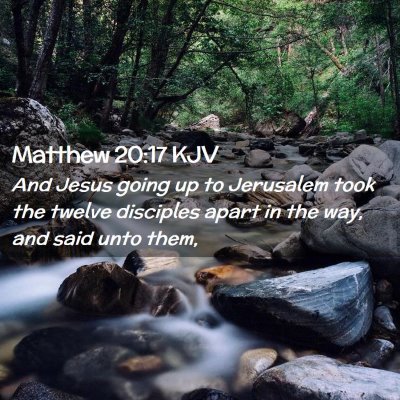 Matthew 20:17 KJV Free Bible Images