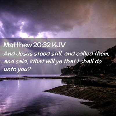 Matthew 20:32 KJV Free Bible Images