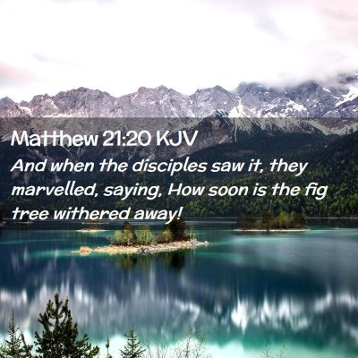 Matthew 21:20 KJV Free Bible Images