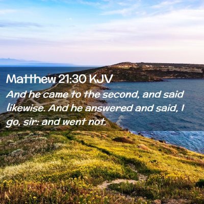 Matthew 21:30 KJV Free Bible Images