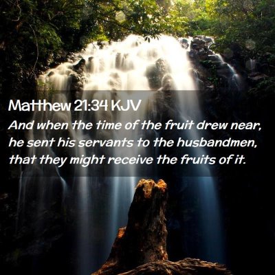 Matthew 21:34 KJV Free Bible Images