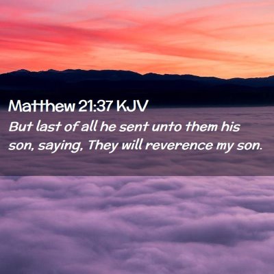 Matthew 21:37 KJV Free Bible Images