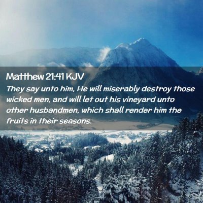 Matthew 21:41 KJV Free Bible Images