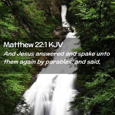 Matthew 22:1 KJV Free Bible Images