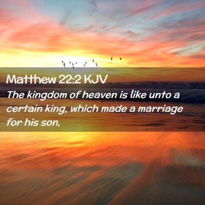 Matthew 22:2 KJV Free Bible Images