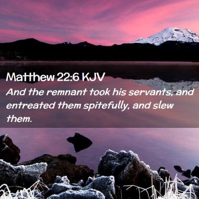 Matthew 22:6 KJV Free Bible Images