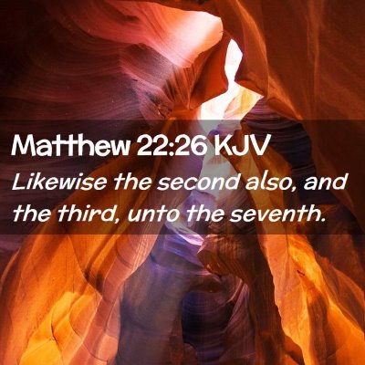 Matthew 22:26 KJV Free Bible Images