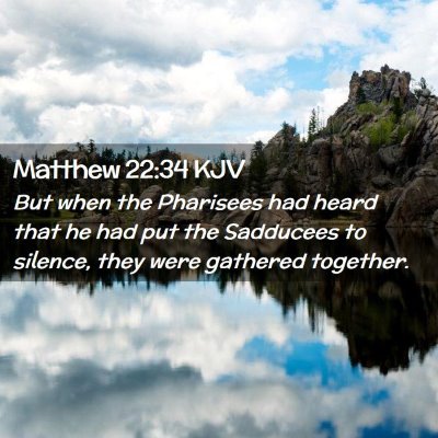 Matthew 22:34 KJV Free Bible Images