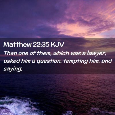 Matthew 22:35 KJV Free Bible Images