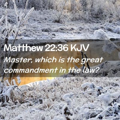 Matthew 22:36 KJV Free Bible Images