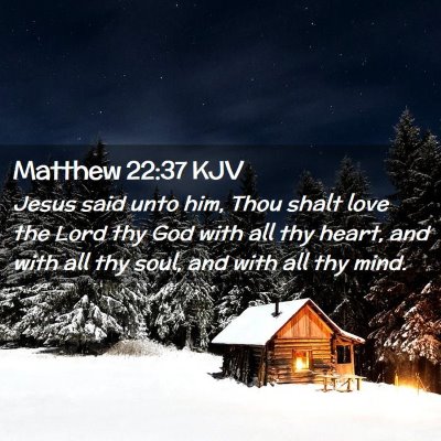 Matthew 22:37 KJV Free Bible Images