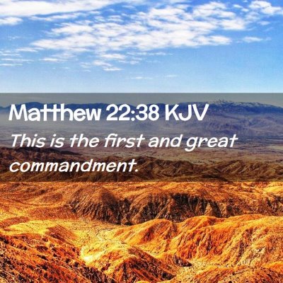 Matthew 22:38 KJV Free Bible Images