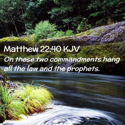 Matthew 22:40 KJV Free Bible Images