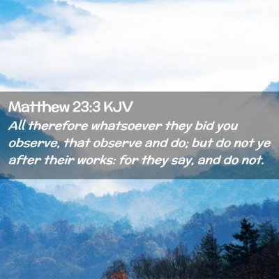 Matthew 23:3 KJV Free Bible Images