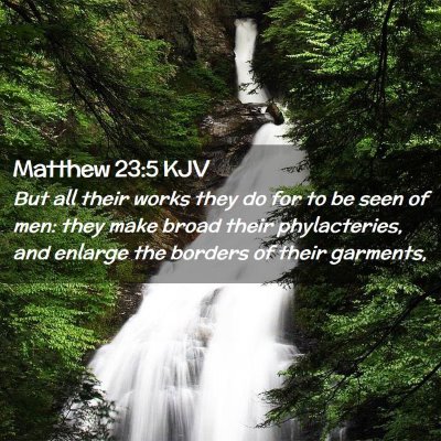 Matthew 23:5 KJV Free Bible Images