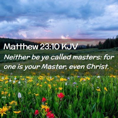 Matthew 23:10 KJV Free Bible Images