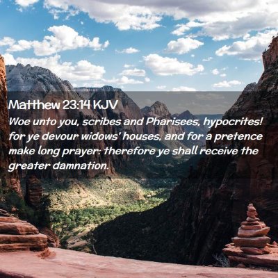 Matthew 23:14 KJV Free Bible Images