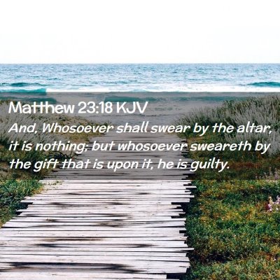 Matthew 23:18 KJV Free Bible Images