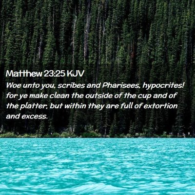 Matthew 23:25 KJV Free Bible Images