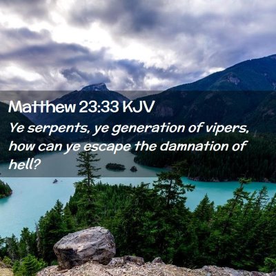 Matthew 23:33 KJV Free Bible Images