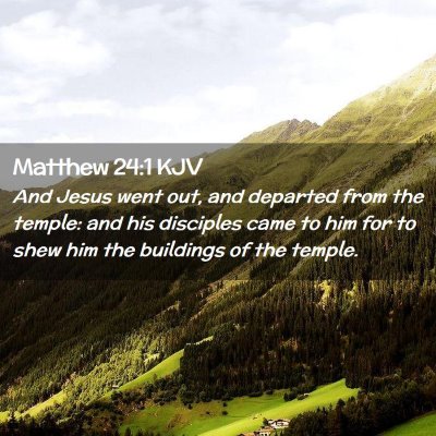 Matthew 24:1 KJV Free Bible Images