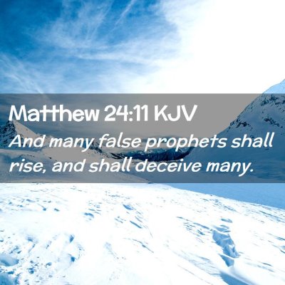 Matthew 24:11 KJV Free Bible Images