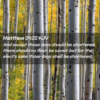 Matthew 24:22 KJV Free Bible Images