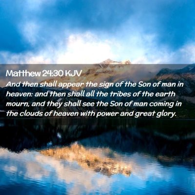 Matthew 24:30 KJV Free Bible Images