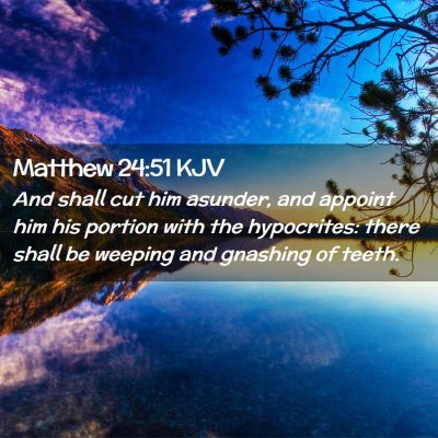 Matthew 24:51 KJV Free Bible Images