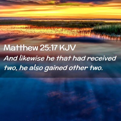 Matthew 25:17 KJV Free Bible Images