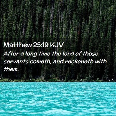 Matthew 25:19 KJV Free Bible Images