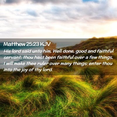 Matthew 25:23 KJV Free Bible Images