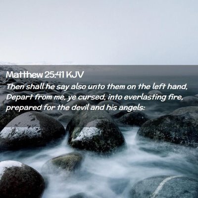 Matthew 25:41 KJV Free Bible Images