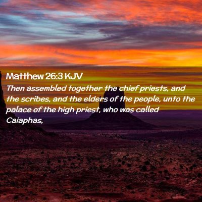 Matthew 26:3 KJV Free Bible Images