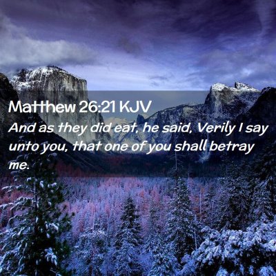 Matthew 26:21 KJV Free Bible Images