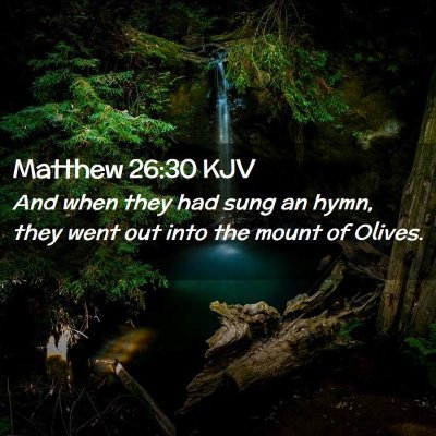 Matthew 26:30 KJV Free Bible Images