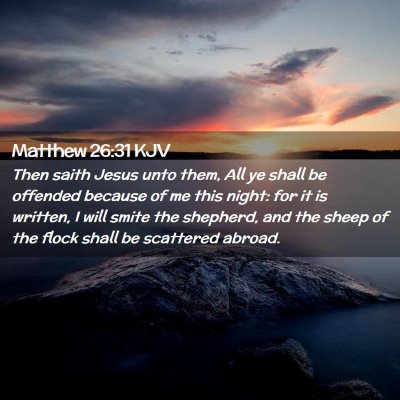 Matthew 26:31 KJV Free Bible Images