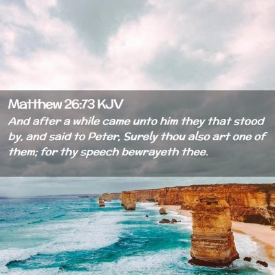 Matthew 26:73 KJV Free Bible Images