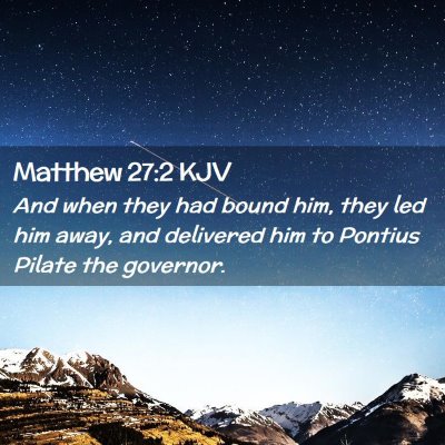 Matthew 27:2 KJV Free Bible Images