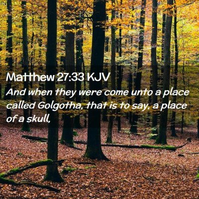 Matthew 27:33 KJV Free Bible Images