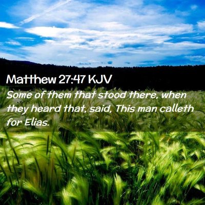 Matthew 27:47 KJV Free Bible Images